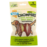 GOODBOY CHOMPERS DENTAL TOOTHBRUSH SMALL 4/PK 60G